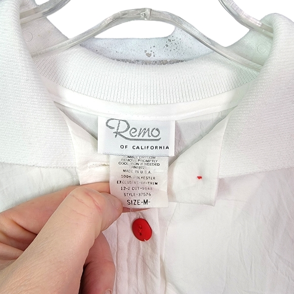 Reno of California Vintage Multi Pattern Color Block Button Up Blouse Tee M - Picture 3 of 12